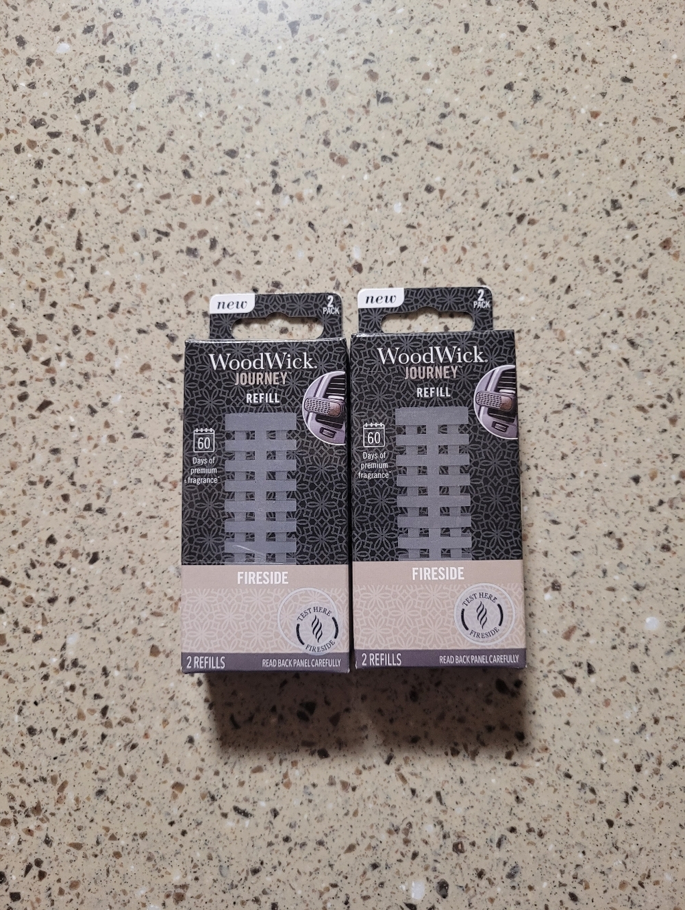 2 (2-Packs) WoodWick Journey Fireside Refills Car Air Freshener Fragrance